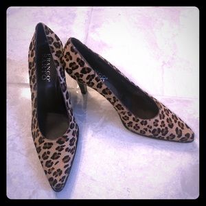 Leopard print heels